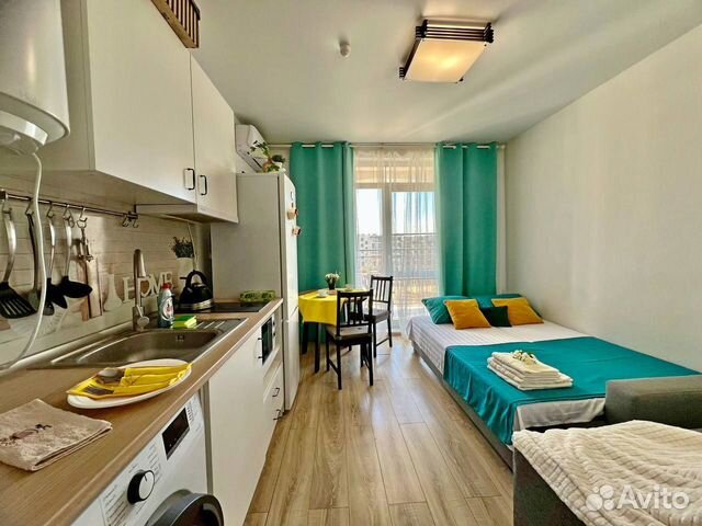 

Квартира-студия, 26 м², 2 кровати