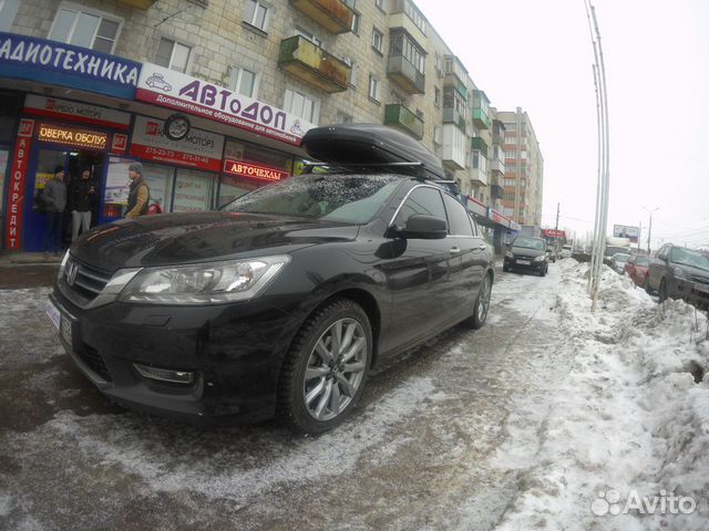 Багажник Бокс на крышу Honda Accord седан (2013)