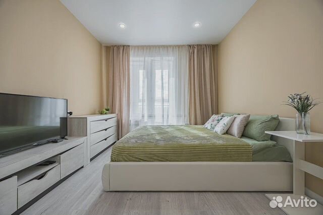 

1-к. квартира, 44 м², 3 кровати