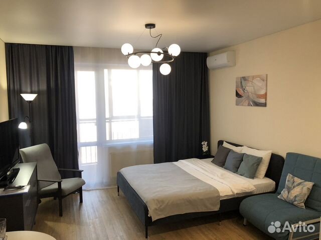 

Квартира-студия, 27 м², 2 кровати