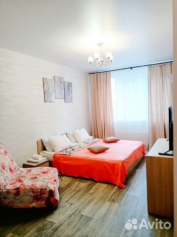 

1-к. квартира, 44 м², 3 кровати