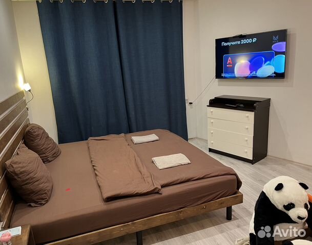 

Квартира-студия, 27 м², 2 кровати