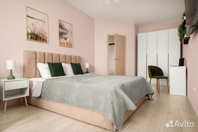 

1-к. квартира, 42 м², 3 кровати