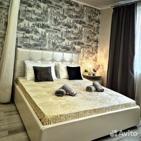 

1-к. квартира, 52 м², 2 кровати