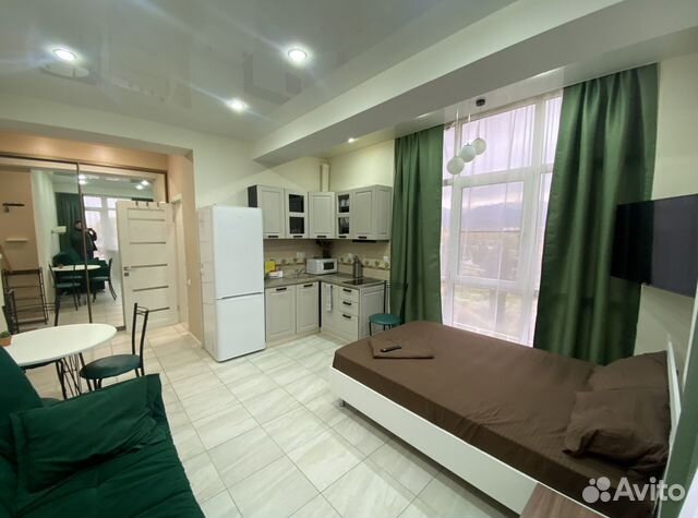 

Квартира-студия, 30 м², 2 кровати