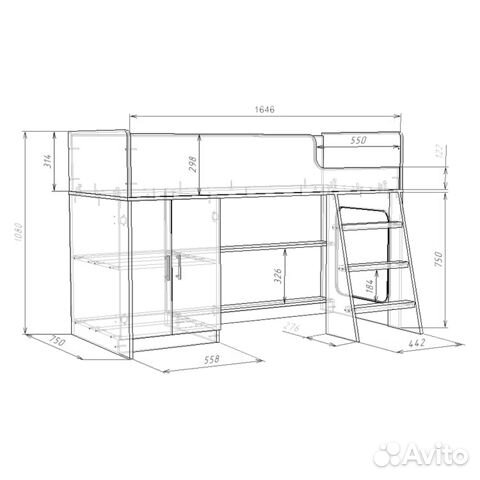 Кровать детская 70х160 Кровать детская 70х160