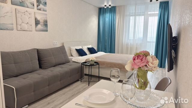 

Квартира-студия, 35 м², 2 кровати