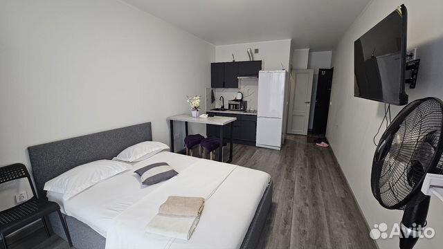 

Квартира-студия, 27 м², 2 кровати