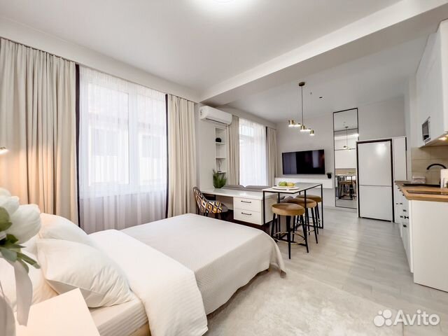 

Квартира-студия, 23 м², 2 кровати