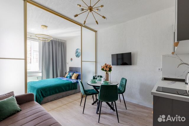 

Квартира-студия, 40 м², 3 кровати