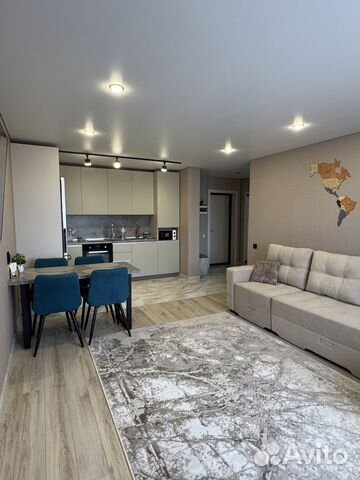 

1-к. квартира, 51,5 м², 2 кровати