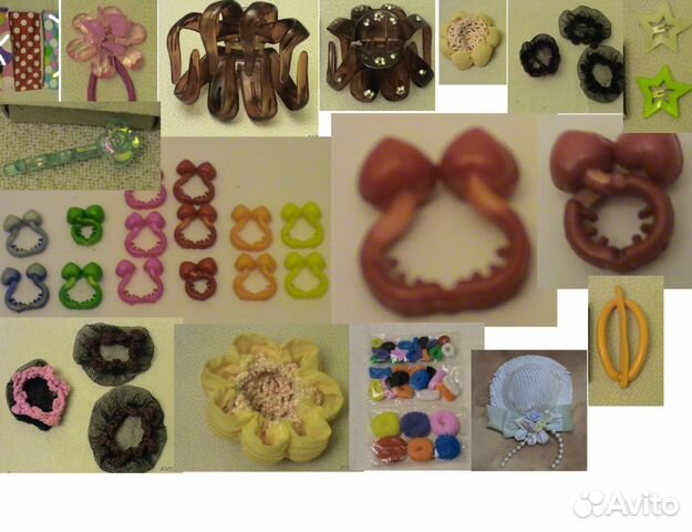 Повязка для волос новая заколки резинки краб тропи