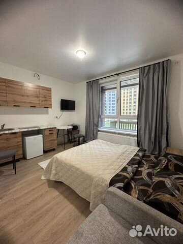 

Квартира-студия, 24 м², 2 кровати