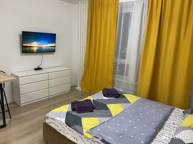 

Квартира-студия, 28 м², 1 кровать