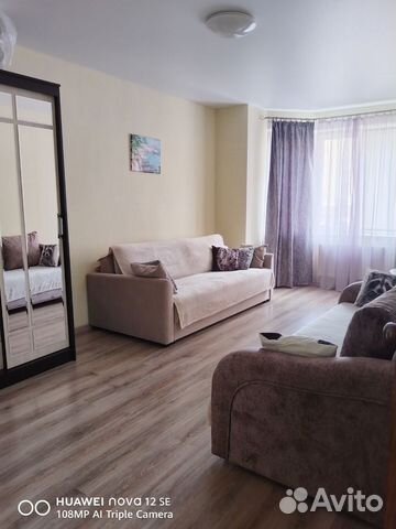 

1-к. квартира, 42 м², 2 кровати