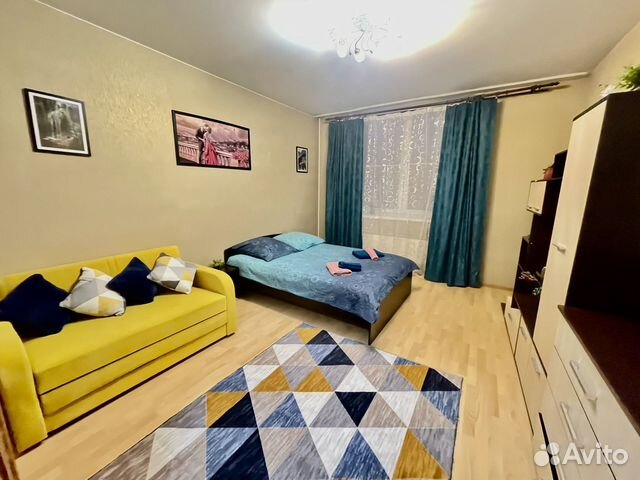 

1-к. квартира, 50 м², 3 кровати