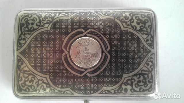 Портсигар серебренный 84