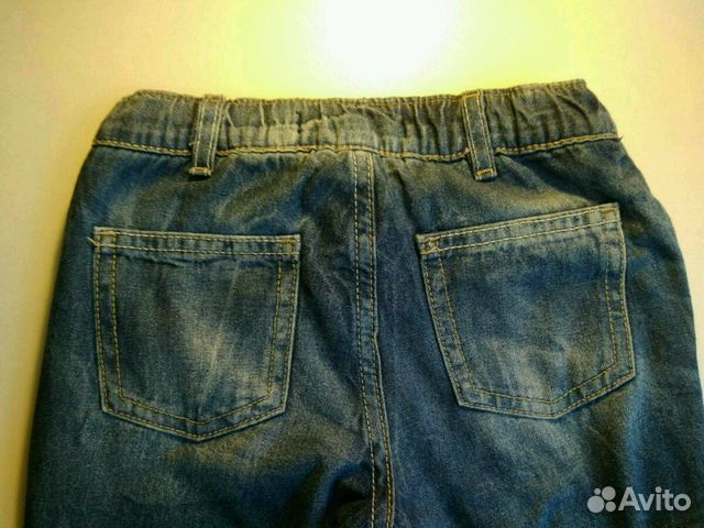 Теплые джинсы на флисе