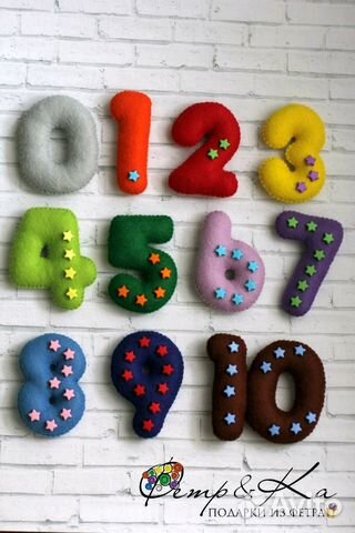 Развивающая игра Цифры handmade
