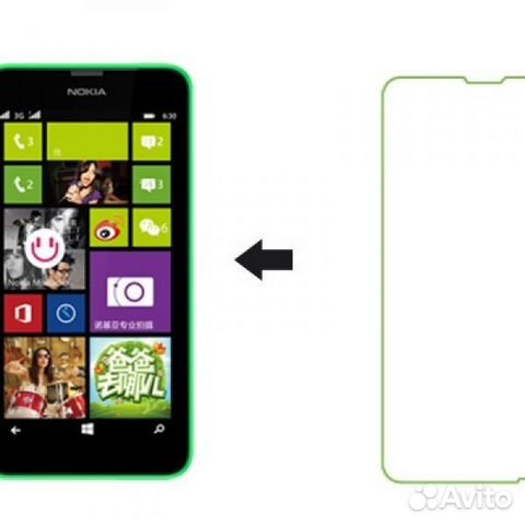 Защитное бронь стекло Nokia Lumia