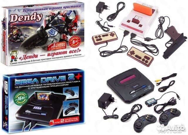 Игровые приставки как в 90-х Dendy Sega новые