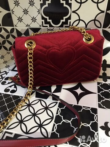 Сумка Gucci marmont красная
