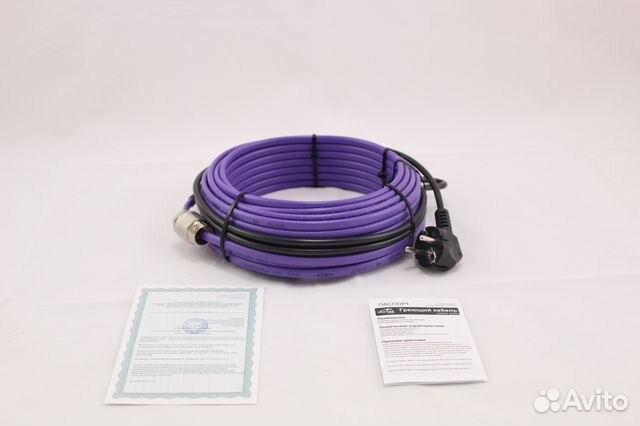 Секция греющего кабеля в трубу Обогрев Люкс Lite