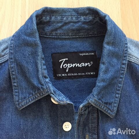 Джинсовая рубашка Topman XS