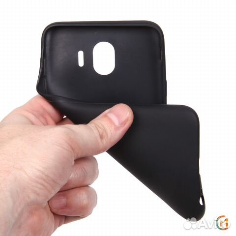 Чехол силикон черный SAMSUNG Galaxy J4 (2018)