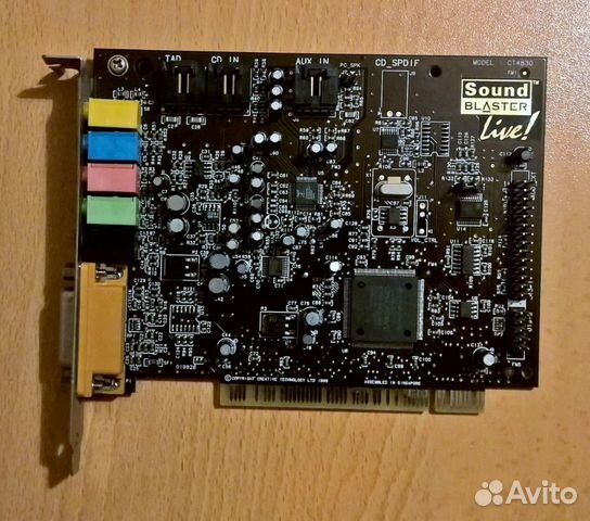 Звуковая карта Sound Blaster Live Model CT4830