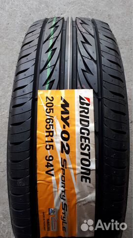 Новые летние 205.65 R15 Bridgestone Sports MY-02 Новые летние 205.65 R15 Bridgestone Sports MY-02