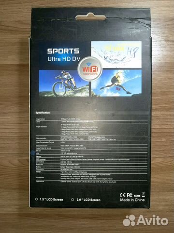Экшен камера 4k sports Ultra HD