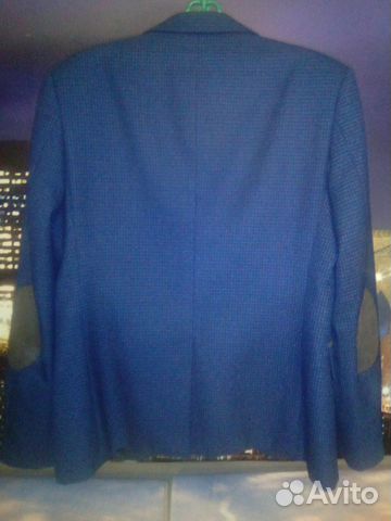 Пиджак синий в клетку VAN cliff