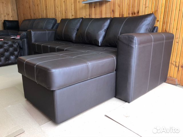 Новый кожаный диван-кровать, финский, Texas