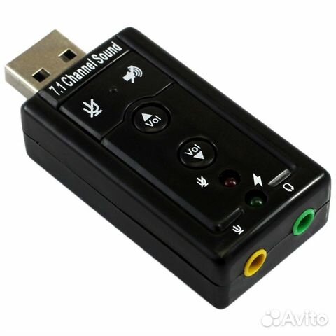 Внешняя звуковая карта USB 7.1