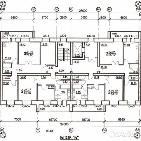 2-к квартира, 51.7 м², 5/9 эт.