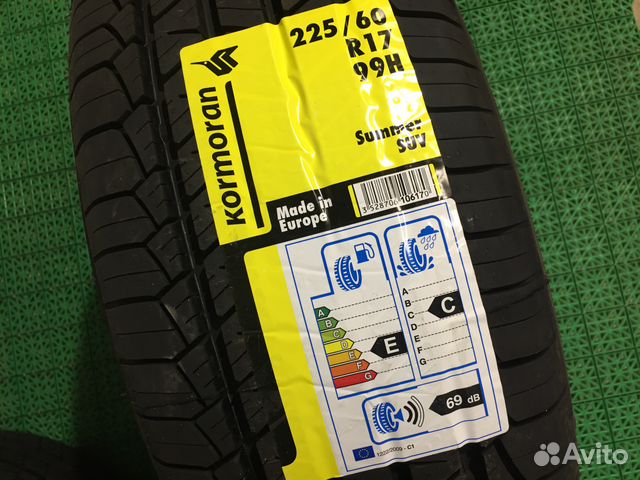 225 60 17 Kormoran Summer 93H новые летние шины