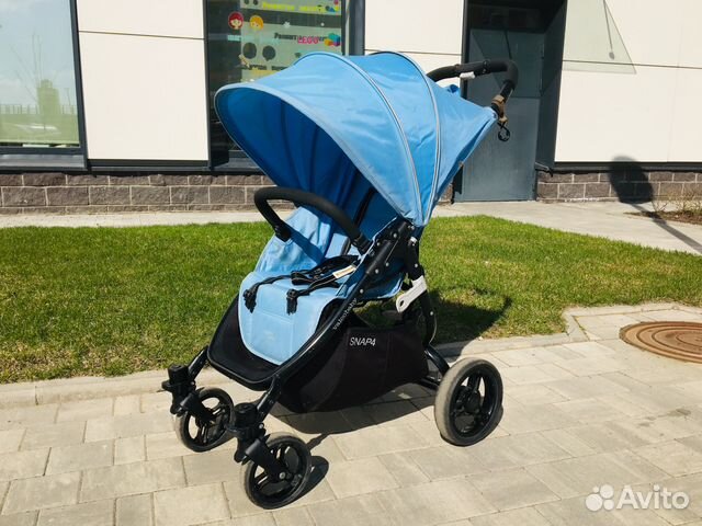 Коляска Valco Baby Snap 4 голубая +летний матрасик