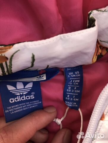 Пуховик adidas оригинал новый