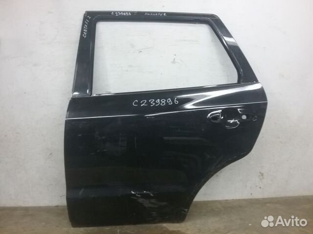 Дверь задняя лев Hyundai Santa Fe 2 без молдинга Дверь задняя лев Hyundai Santa Fe 2 без молдинга