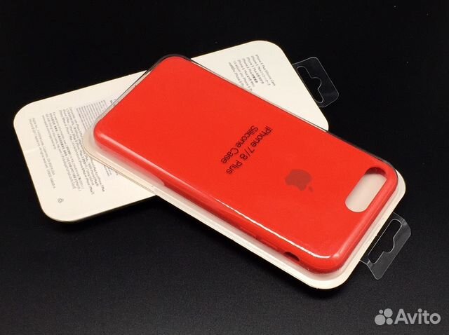 iPhone 7 8 Plus Silicone Полный периметр Красный R