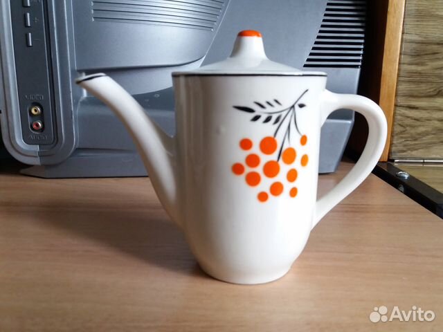 Кофейник Гжель кукольный