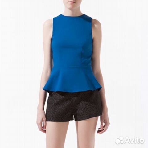 Синий топ Zara Синий топ Zara