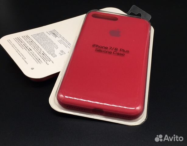iPhone 7 8 Plus Silicone Полный периметр Малиновый