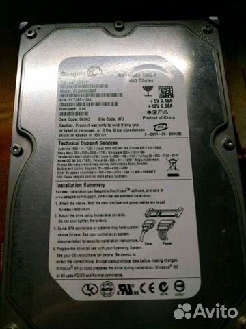 Hdd Seagate Barracuda 7200.8 400gb