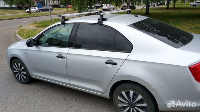 Багажник Аэро на крышу для автомобиля Шкода Рапид
