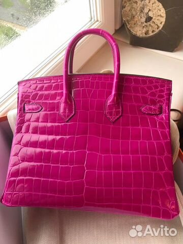 Сумка Birkin 25 Rose Sheherezade Nilo Lisse GHW