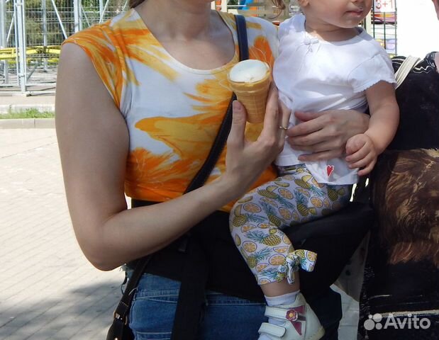 Хипсит-переноска для детей Maba со спинкой Хипсит-переноска для детей Maba со спинкой