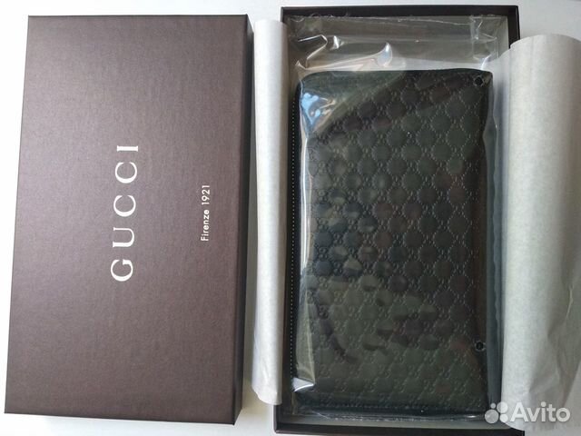 Gucci мужской бумажник на молнии Gucci мужской бумажник на молнии