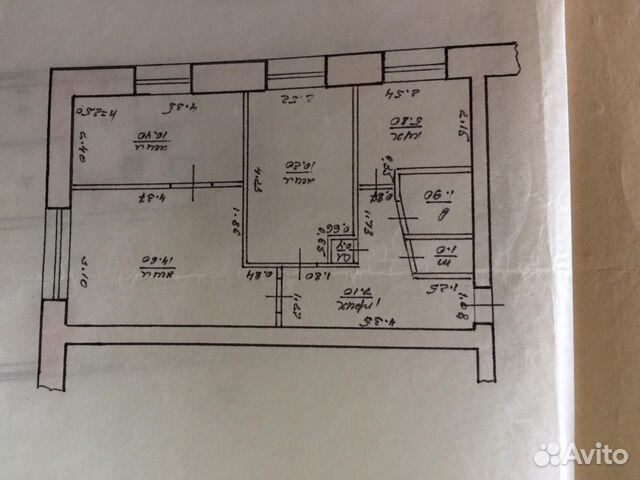 3-к квартира, 54 м², 1/5 эт.